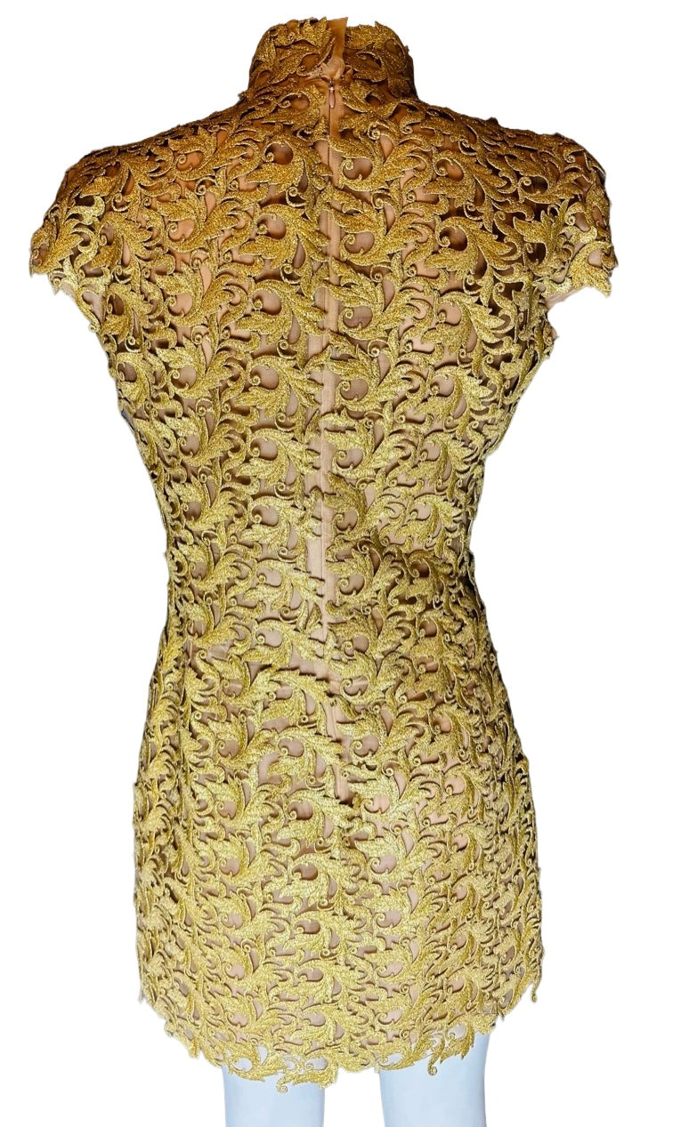 VAUTHIER - Dress mini gold size 40 FR