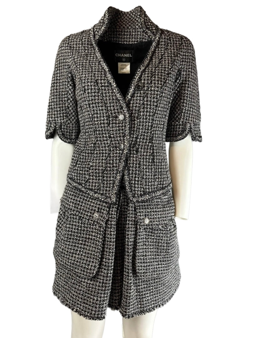 CHANEL - Jacket & Skirt 100% silk size 38FR