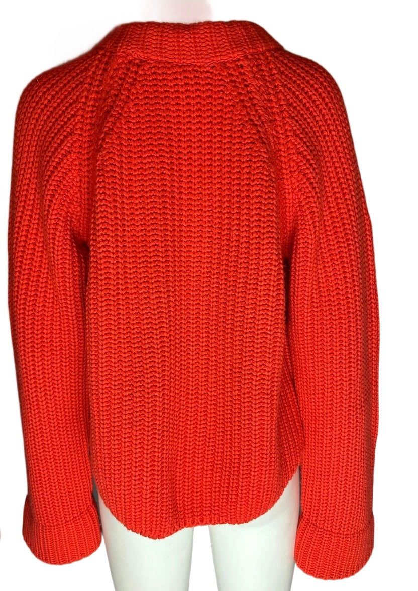 HERMÈS - Knitwear orange cashmere size 38 FR