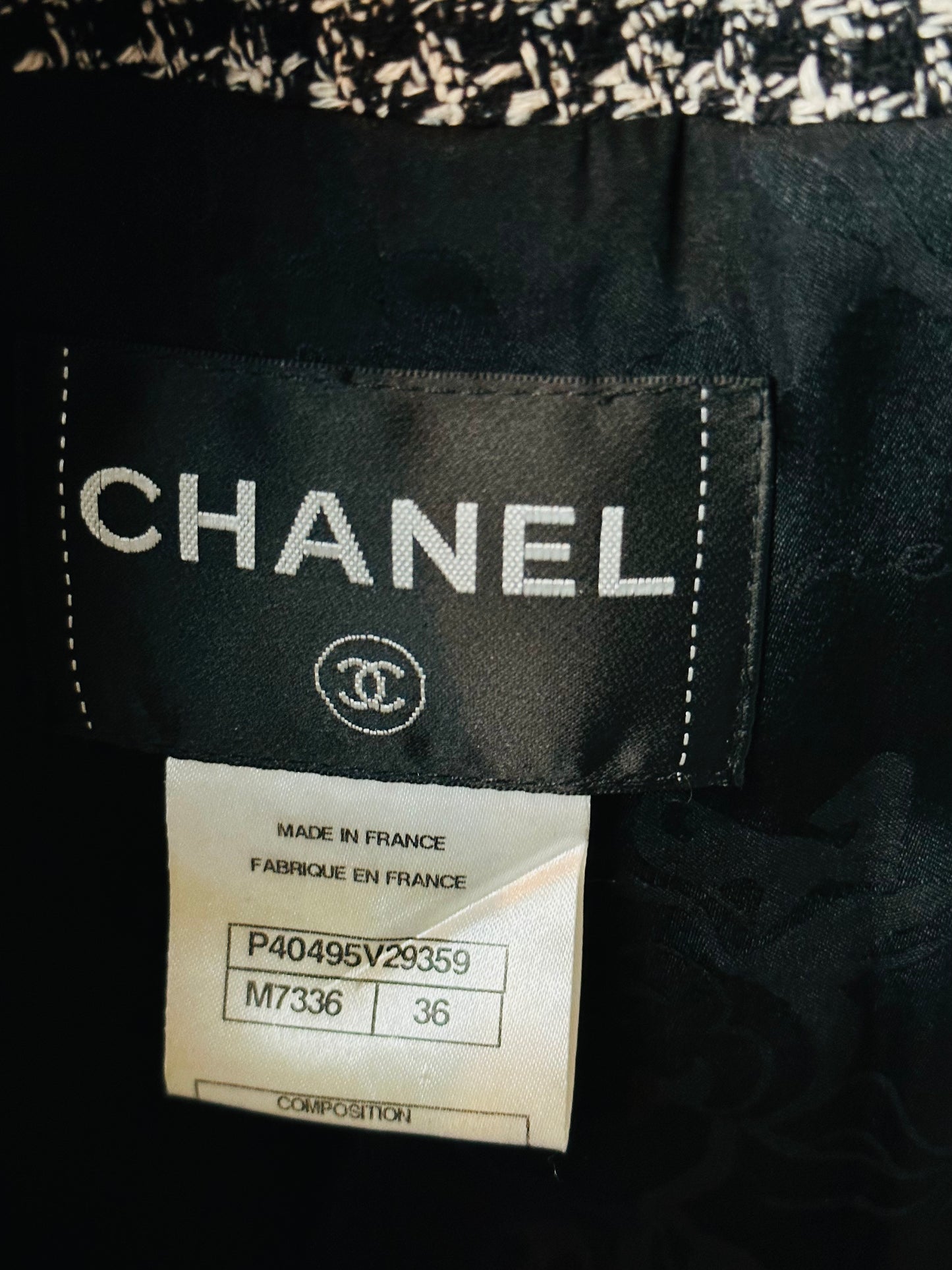 CHANEL - Jacket & Skirt 100% silk size 38FR
