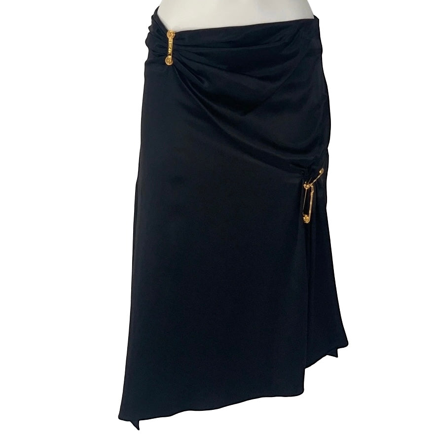 VERSACE - Skirt asymmetrical black size M