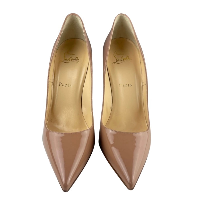 LOUBOUTIN - So Kate 120 nude patent pumps
