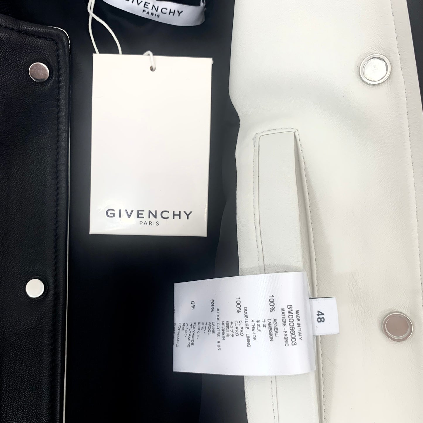 GIVENCHY - Jacket leather black size 48